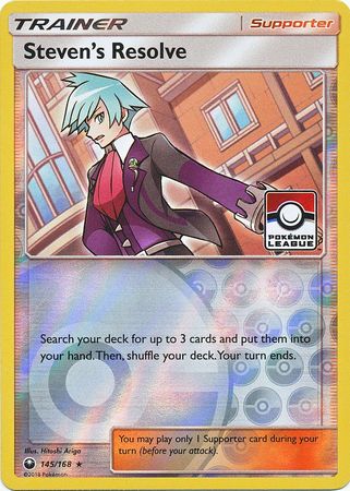 Steven's Resolve (145/168) (League Promo) [Sun & Moon: Celestial Storm] | Devastation Store