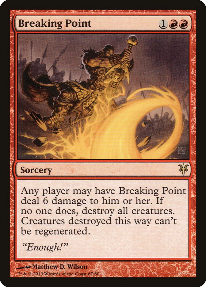 Breaking Point [Duel Decks: Sorin vs. Tibalt] - Devastation Store | Devastation Store