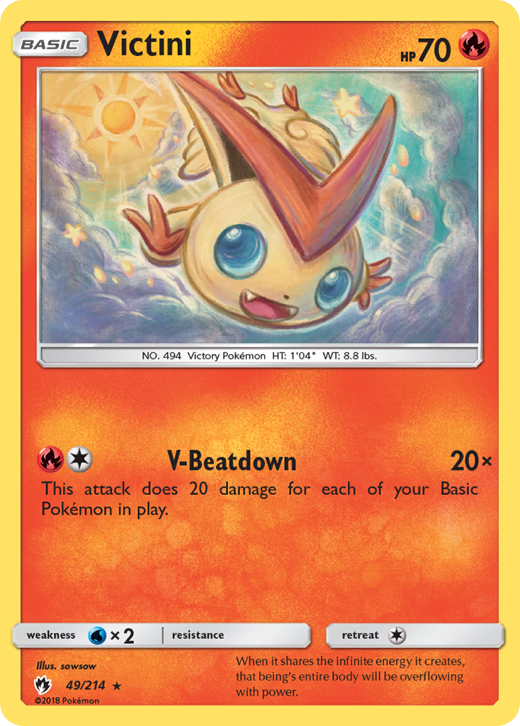 Victini (49/214) [Sun & Moon: Lost Thunder] | Devastation Store