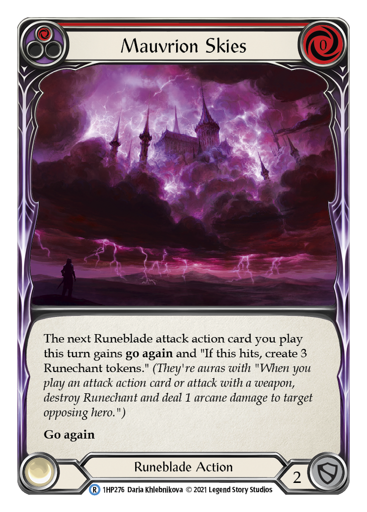 Mauvrion Skies (Red) [1HP276] | Devastation Store