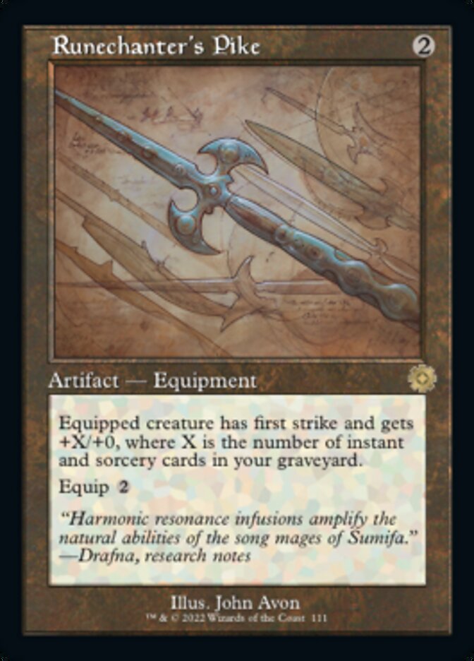 Runechanter's Pike (Retro Schematic) [The Brothers' War Retro Artifacts] | Devastation Store