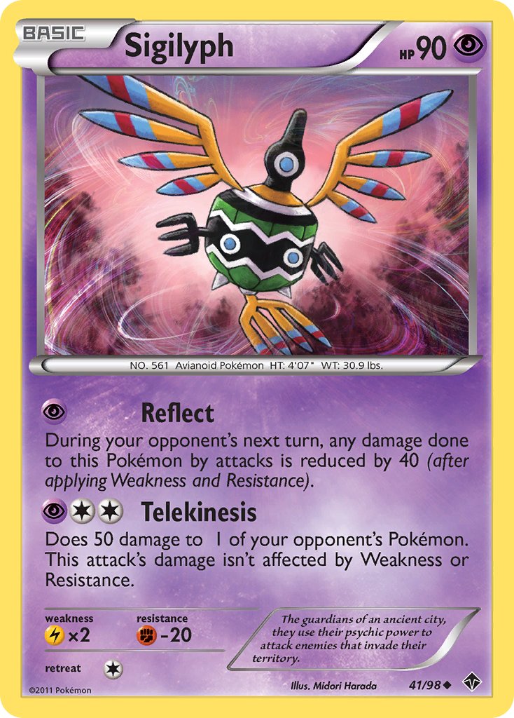 Sigilyph (41/98) [Black & White: Emerging Powers] | Devastation Store