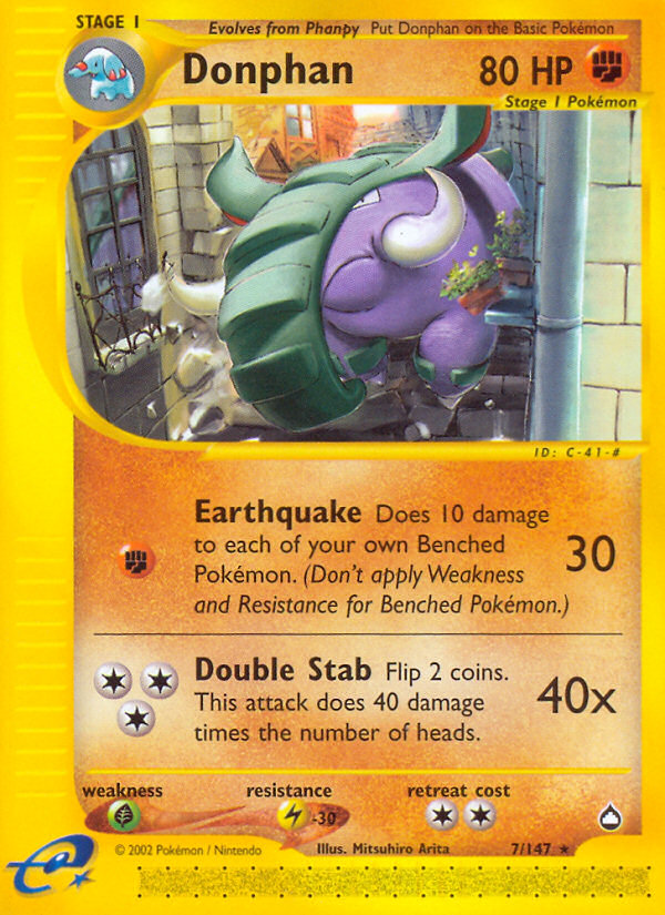 Donphan (7/147) [Aquapolis] | Devastation Store