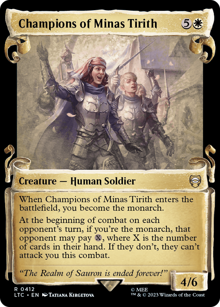 Champions of Minas Tirith [The Lord of the Rings: Tales of Middle-Earth Commander Showcase Scrolls] | Devastation Store