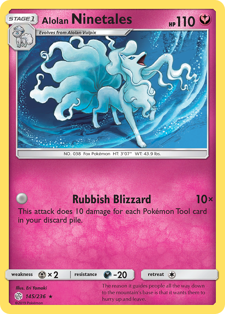 Alolan Ninetales (145/236) [Sun & Moon: Cosmic Eclipse] | Devastation Store