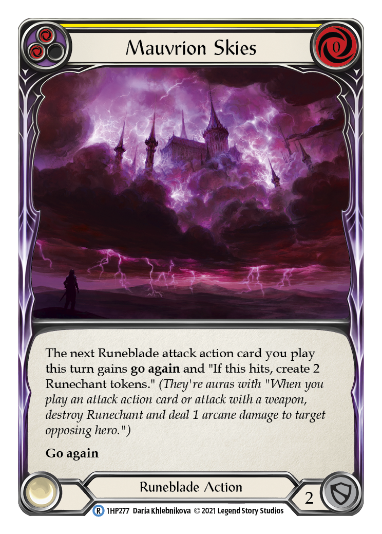 Mauvrion Skies (Yellow) [1HP277] | Devastation Store