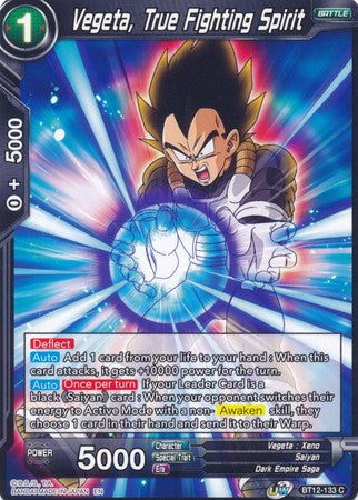 Vegeta, True Fighting Spirit [BT12-133] | Devastation Store