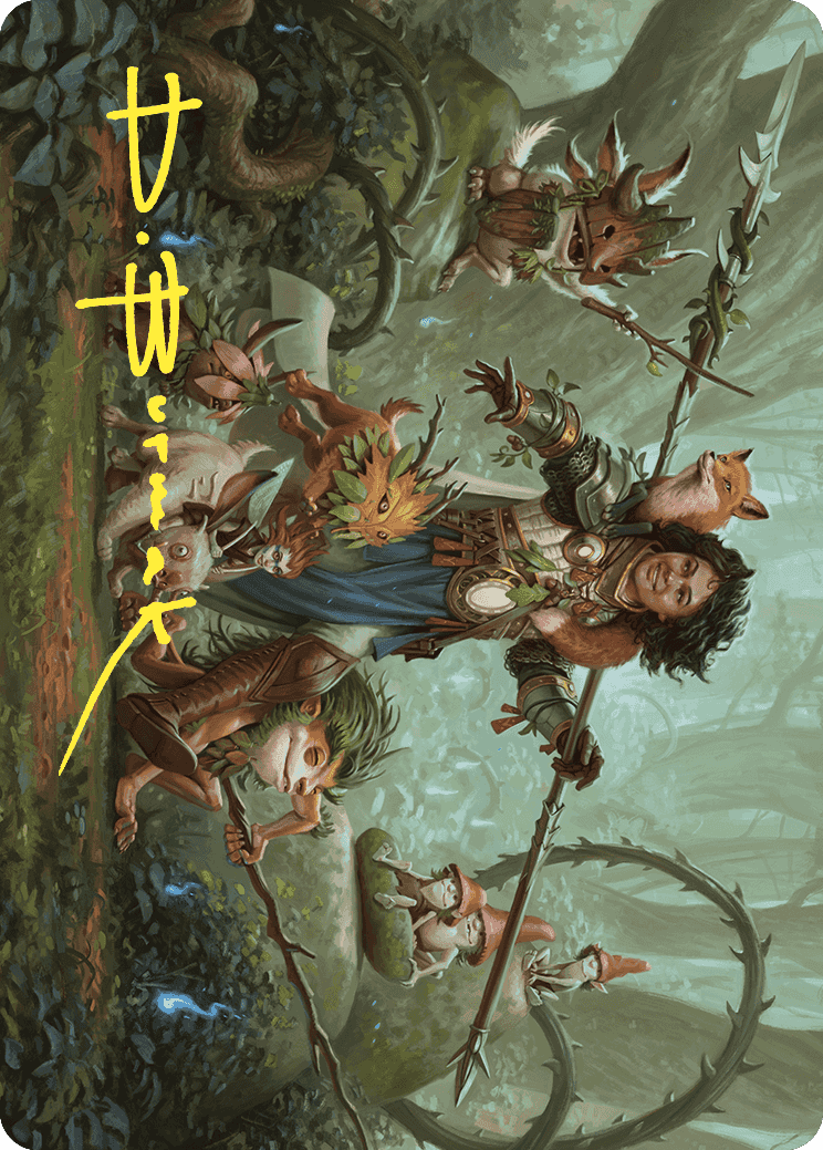 Ellivere of the Wild Court Art Card (Gold-Stamped Signature) [Wilds of Eldraine Art Series] | Devastation Store