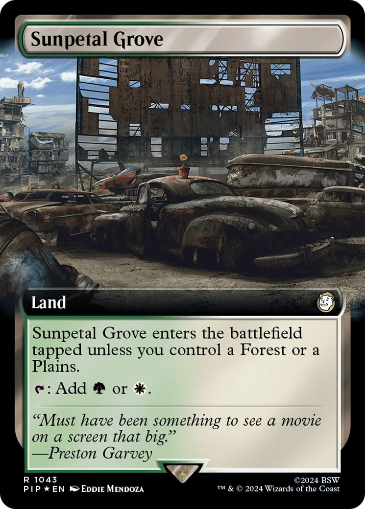 Sunpetal Grove (Extended Art) (Surge Foil) [Fallout] | Devastation Store