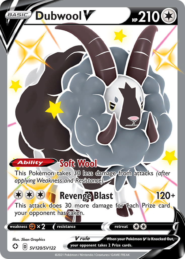 Dubwool V (SV120/SV122) [Sword & Shield: Shining Fates] | Devastation Store