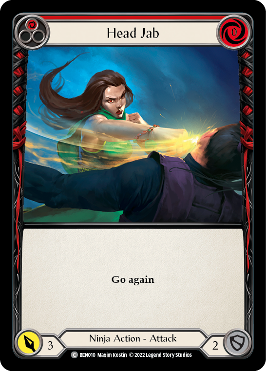 Head Jab (Red) [BEN010] (Outsiders Benji Blitz Deck) | Devastation Store