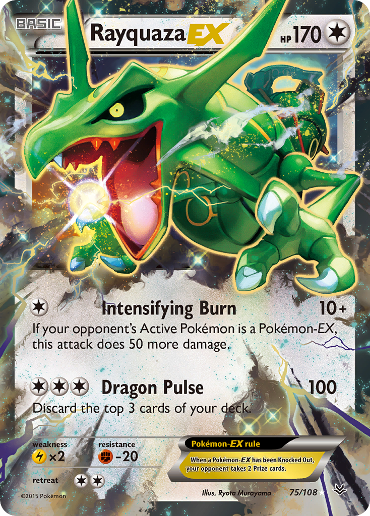 Rayquaza EX (75/108) [XY: Roaring Skies] | Devastation Store