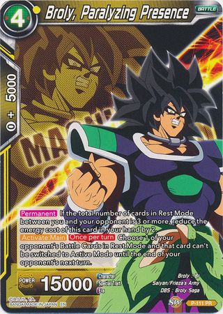 Broly, Paralyzing Presence [P-111] | Devastation Store