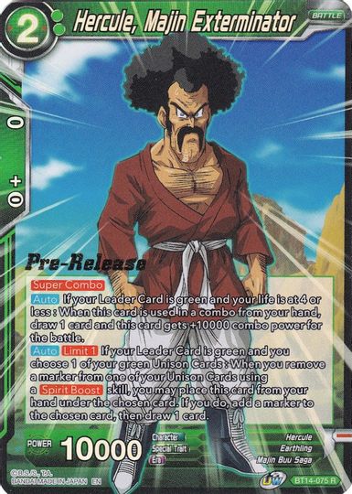 Hercule, Majin Exterminator (BT14-075) [Cross Spirits Prerelease Promos] | Devastation Store