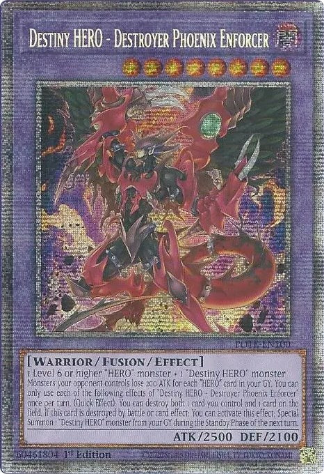 Destiny HERO - Destroyer Phoenix Enforcer [POTE-EN100] Starlight Rare | Devastation Store