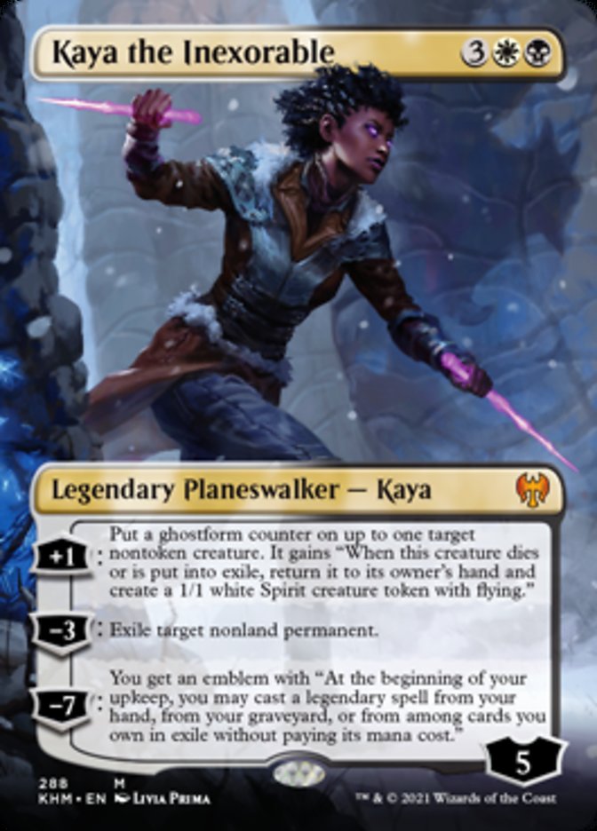 Kaya the Inexorable (Borderless) [Kaldheim] | Devastation Store