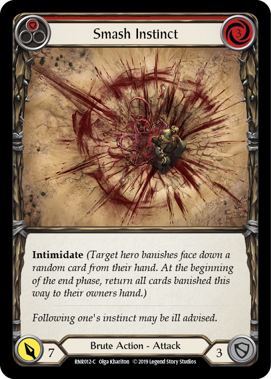 Smash Instinct (Red) [RNR012-C] (Rhinar Hero Deck)  1st Edition Normal | Devastation Store