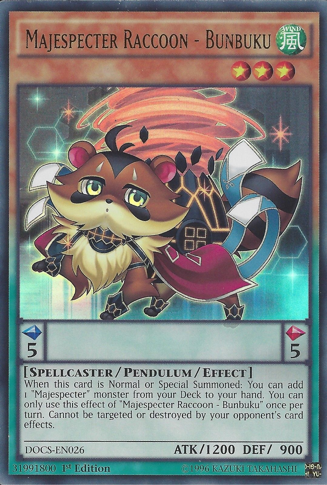 Majespecter Raccoon - Bunbuku [DOCS-EN026] Ultra Rare | Devastation Store