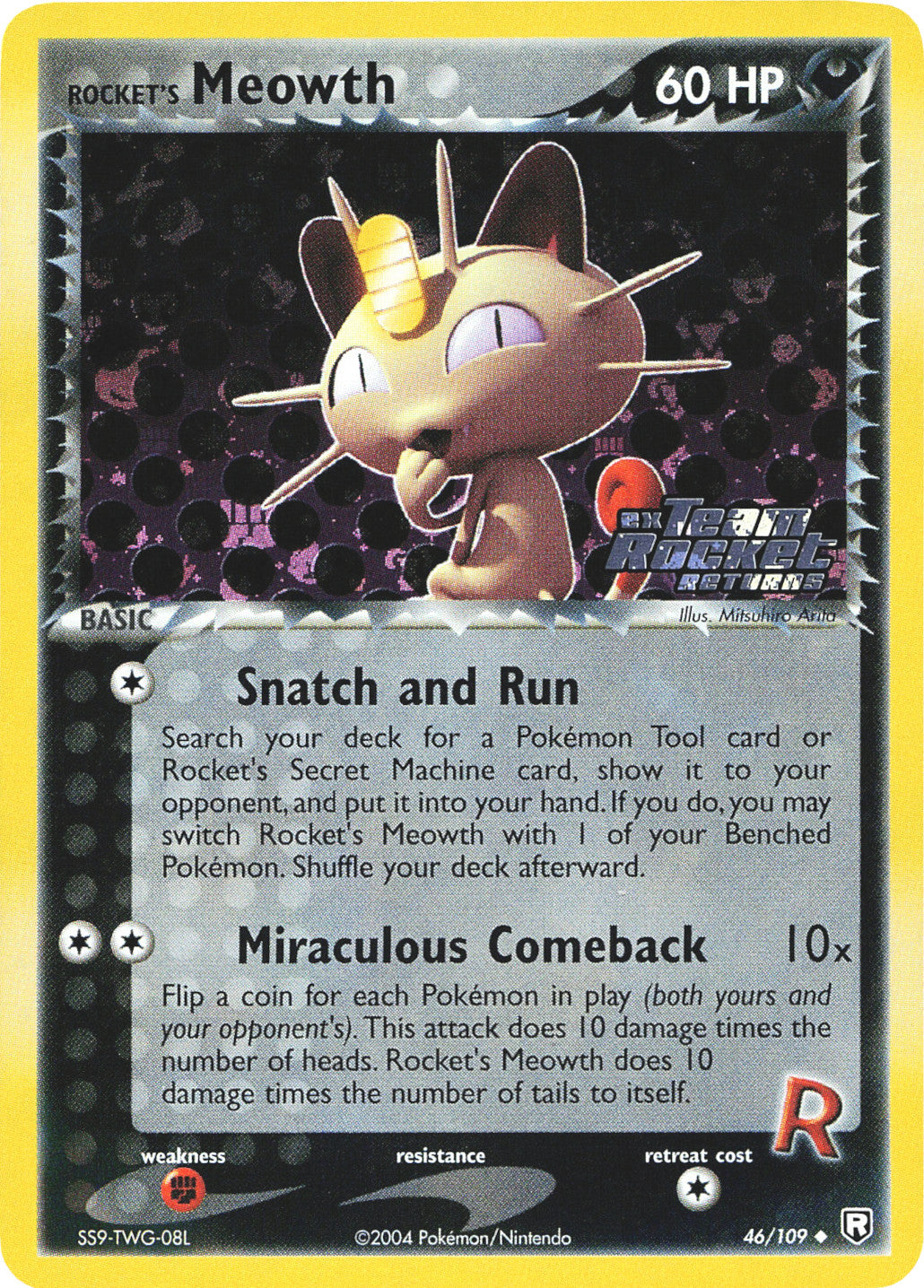 Rocket's Meowth (46/109) (Stamped) [EX: Team Rocket Returns] | Devastation Store