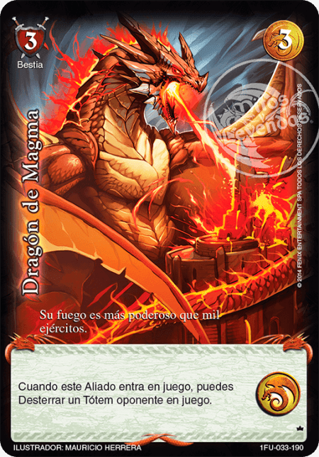 (1FU-033-190) Dragón de Magma – Real - Devastation Store | Devastation Store