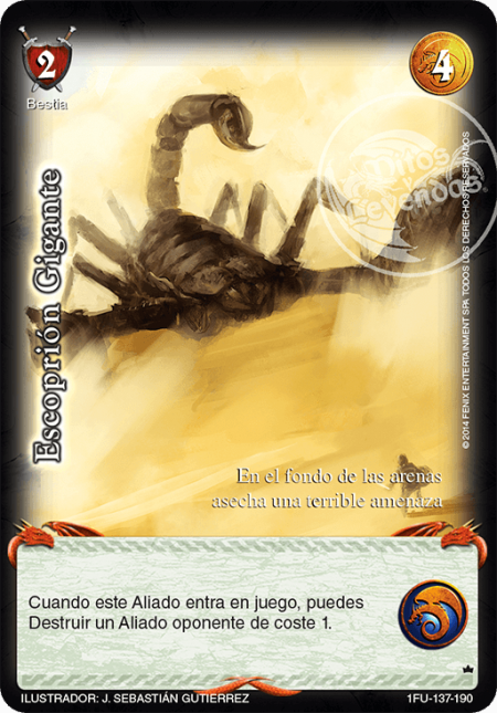 (1FU-137-190) Escorpión Gigante – Vasallo - Devastation Store | Devastation Store