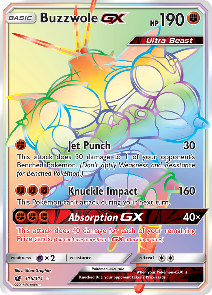 Buzzwole GX (115/111) [Sun & Moon: Crimson Invasion] | Devastation Store