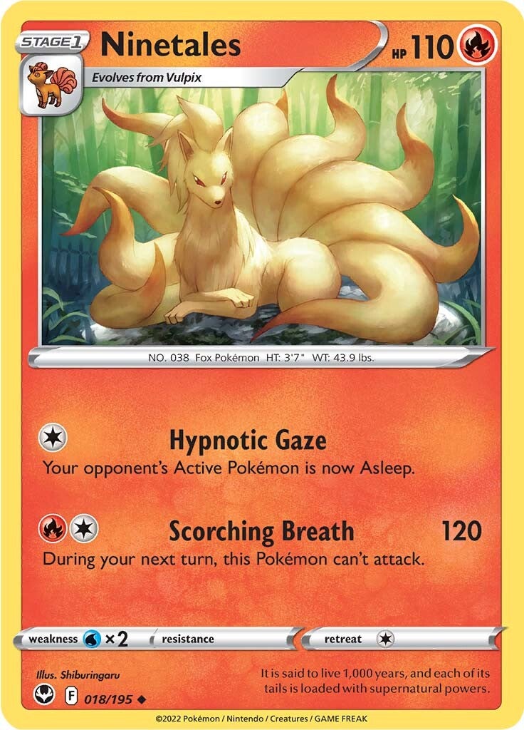 Ninetales (018/195) [Sword & Shield: Silver Tempest] | Devastation Store