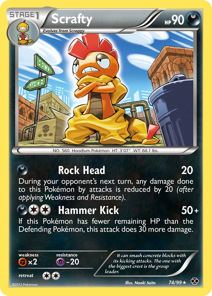 Scrafty (74/99) (Theme Deck Exclusive) [Black & White: Next Destinies] | Devastation Store