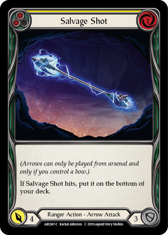 Salvage Shot (Yellow) [ARC067-C] 1st Edition Rainbow Foil - Devastation Store | Devastation Store