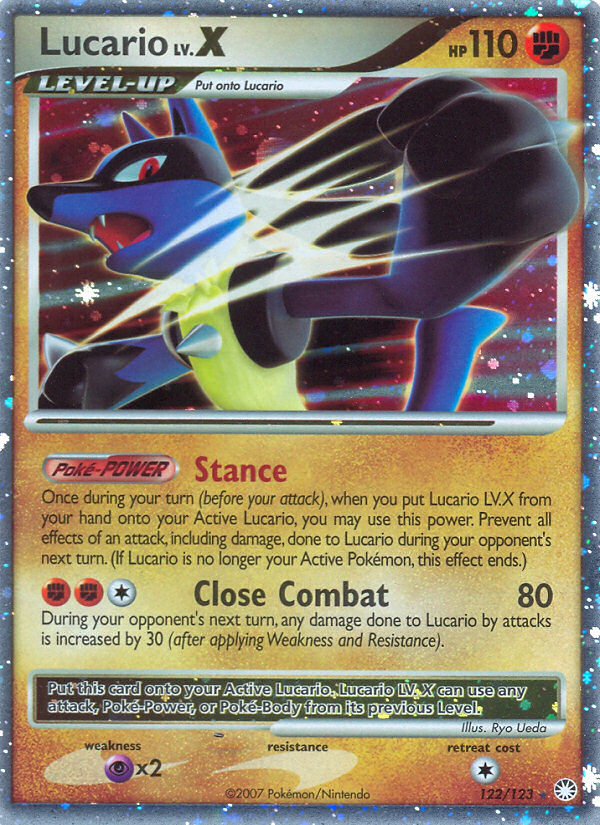 Lucario LV.X (122/123) [Diamond & Pearl: Mysterious Treasures] | Devastation Store