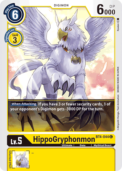 HippoGryphonmon [BT4-044] [Great Legend] | Devastation Store