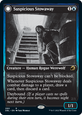 Suspicious Stowaway // Seafaring Werewolf [Innistrad: Double Feature] | Devastation Store