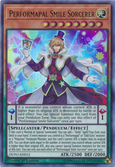 Performapal Smile Sorcerer [DUPO-EN012] Ultra Rare | Devastation Store