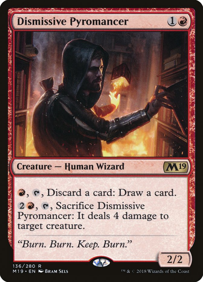 Dismissive Pyromancer [Core Set 2019] | Devastation Store