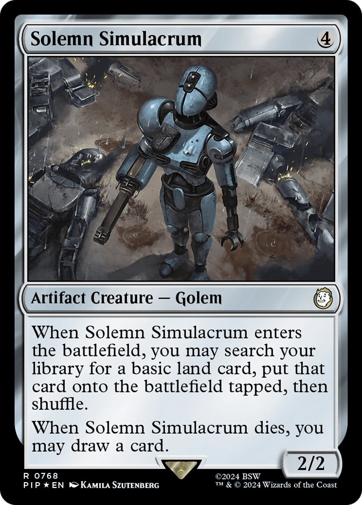 Solemn Simulacrum (Surge Foil) [Fallout] | Devastation Store