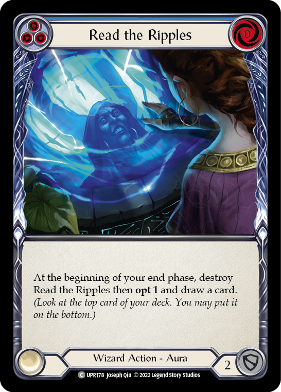 Read the Ripples (Blue) [UPR178] (Uprising)  Rainbow Foil | Devastation Store