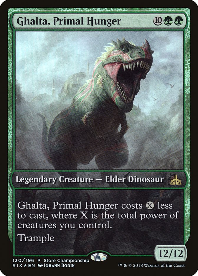 Ghalta, Primal Hunger (Store Championship) (Extended) [Rivals of Ixalan Promos] | Devastation Store