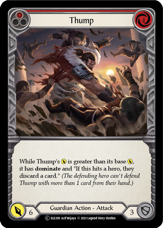 Thump (Red) [U-ELE209] Unlimited Rainbow Foil | Devastation Store