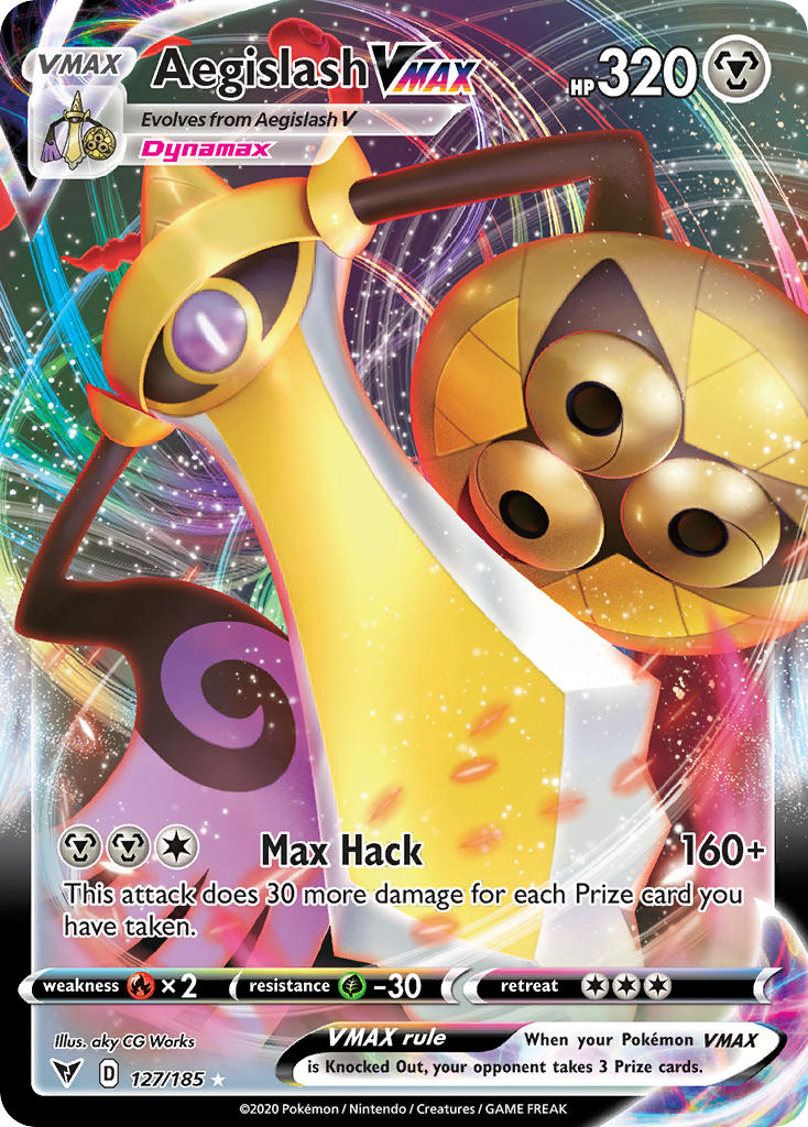 Aegislash VMAX (127/185) [Sword & Shield: Vivid Voltage] | Devastation Store