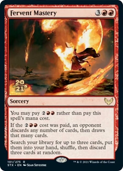 Fervent Mastery [Strixhaven: School of Mages Prerelease Promos] | Devastation Store