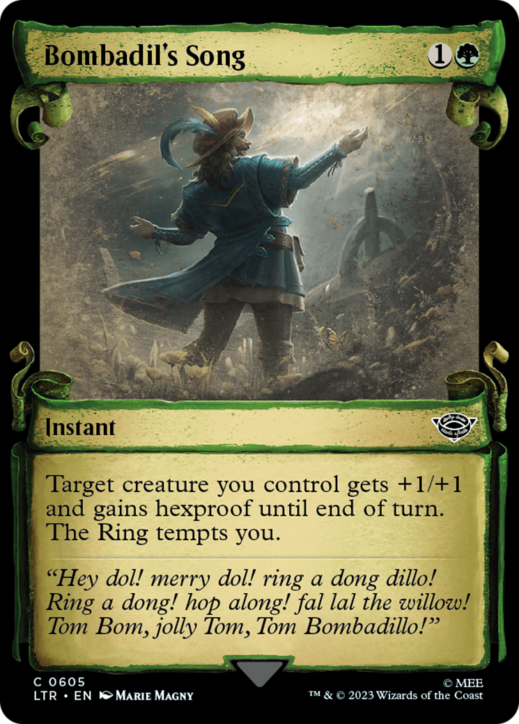 Bombadil's Song [The Lord of the Rings: Tales of Middle-Earth Showcase Scrolls] | Devastation Store