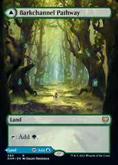 Barkchannel Pathway // Tidechannel Pathway (Borderless Alternate Art) [Kaldheim] | Devastation Store