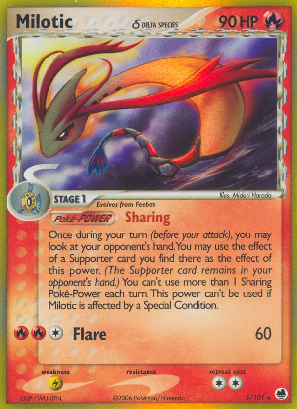 Milotic (5/101) (Delta Species) [EX: Dragon Frontiers] | Devastation Store
