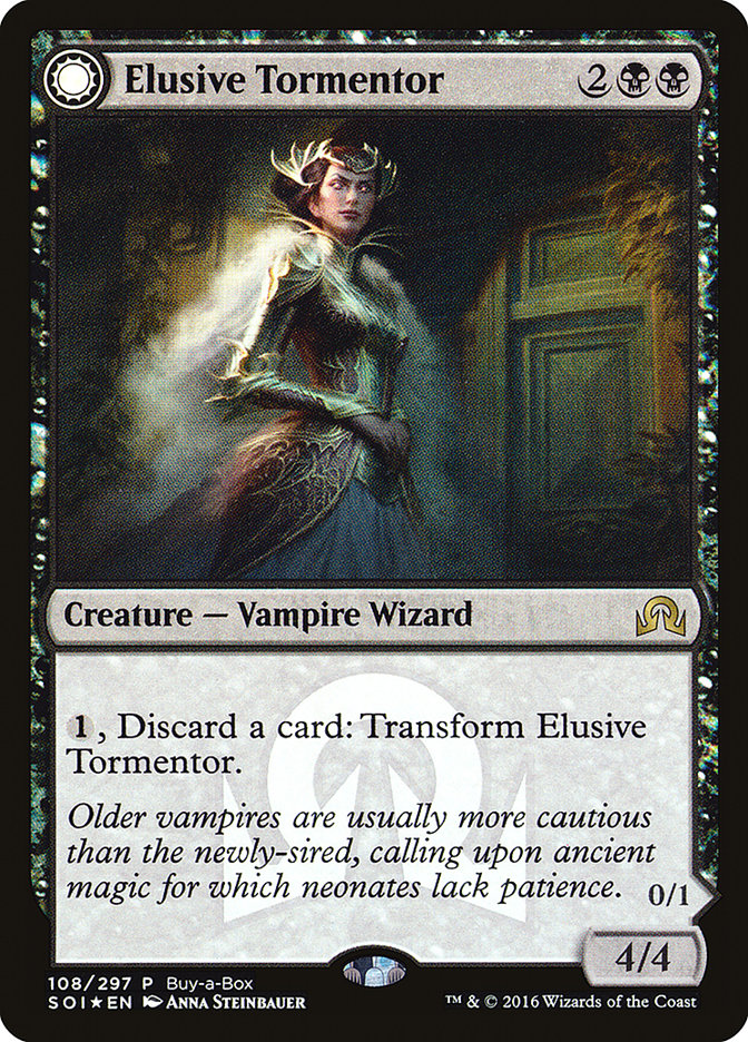 Elusive Tormentor // Insidious Mist (Buy-A-Box) [Shadows over Innistrad Promos] | Devastation Store