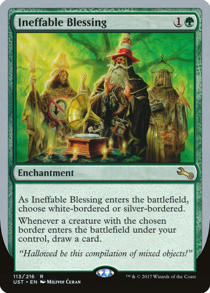 Ineffable Blessing ("choose white-bordered or silver-bordered") [Unstable] | Devastation Store