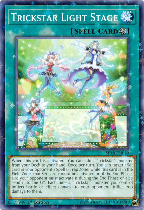 Trickstar Light Stage [SP18-EN040] Starfoil Rare | Devastation Store