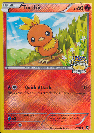 Torchic (12/111) (City Championship Promo) [XY: Furious Fists] | Devastation Store