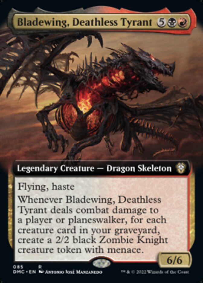 Bladewing, Deathless Tyrant (Extended Art) [Dominaria United Commander] | Devastation Store