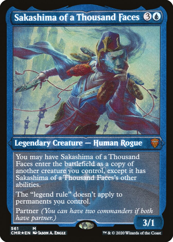 Sakashima of a Thousand Faces (Etched) [Commander Legends] | Devastation Store