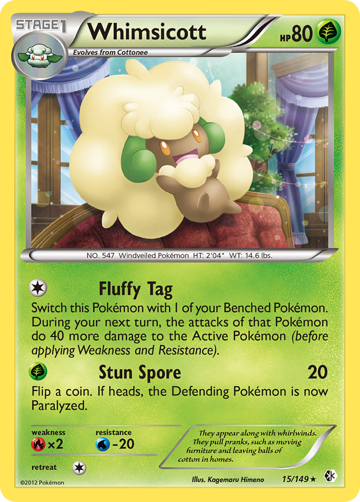 Whimsicott (15/149) [Black & White: Boundaries Crossed] | Devastation Store